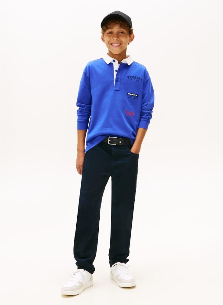 TOMMY HILFIGER Kids Multi Print Polo - Image 4