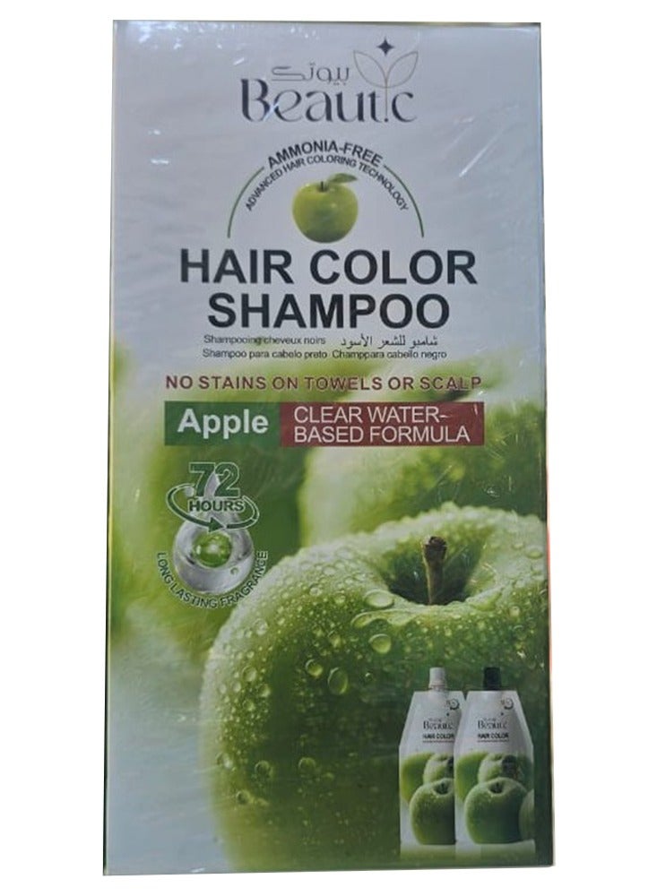 Apple 72 Hours Black Hair Color Shampoo