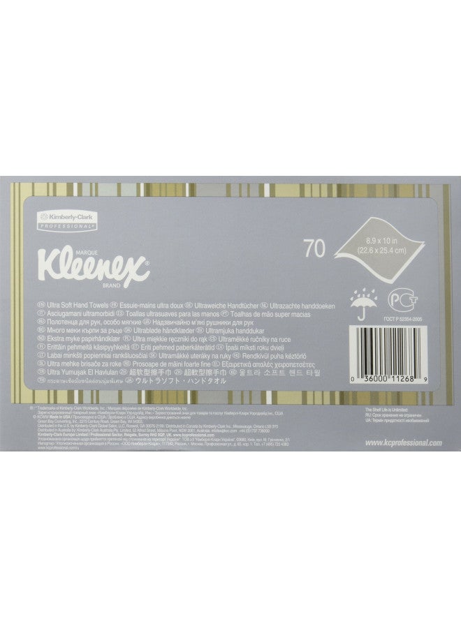 Kimberly-Clark Kimberly Clark 11268 Kleenex Hand Towels Premium Ultra Soft, Pop-Up Box, White (1 Individual Box of 70 Sheets) - Image 3