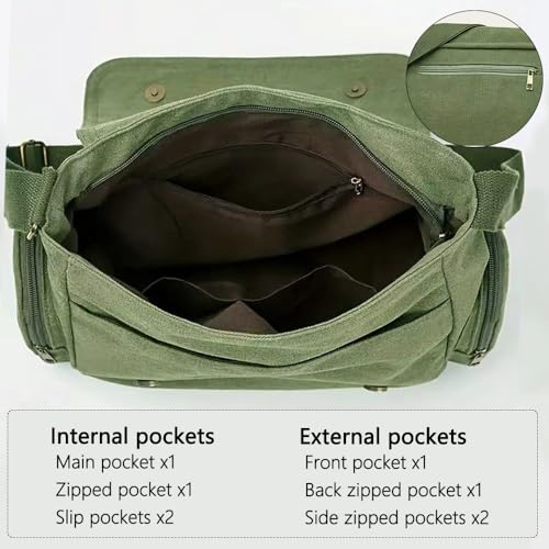 CHICGLOW Personalized Pattern Messenger Bag Cute Canvas Crossbody Bags Women/Men Shoulder Handbags Hobo Purses with Pockets - Image 4