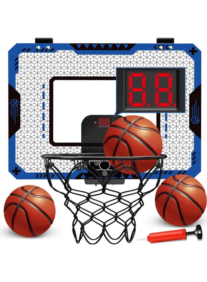 GMAOPHY Basketball Hoop Indoor for 5 6 7 8 9 10+ Year Old Boys Kids, Mini Basketball Hoop with Electronic Scoreboard Over The Door, Birthday Gift Sport Toys - Image 1