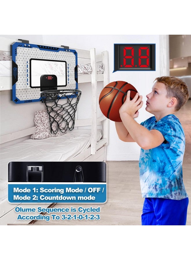 GMAOPHY Basketball Hoop Indoor for 5 6 7 8 9 10+ Year Old Boys Kids, Mini Basketball Hoop with Electronic Scoreboard Over The Door, Birthday Gift Sport Toys - Image 5
