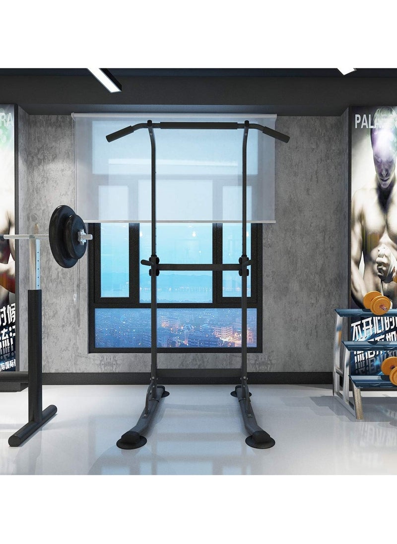 KIIUMI - Power Tower Pull Up Bar and Dip Station, Adjustable Height  Dip Stand,Multifunctional Home Strength Training Fitness Exercise Equipment Simple Installation Home Fitness Equipment - Image 1