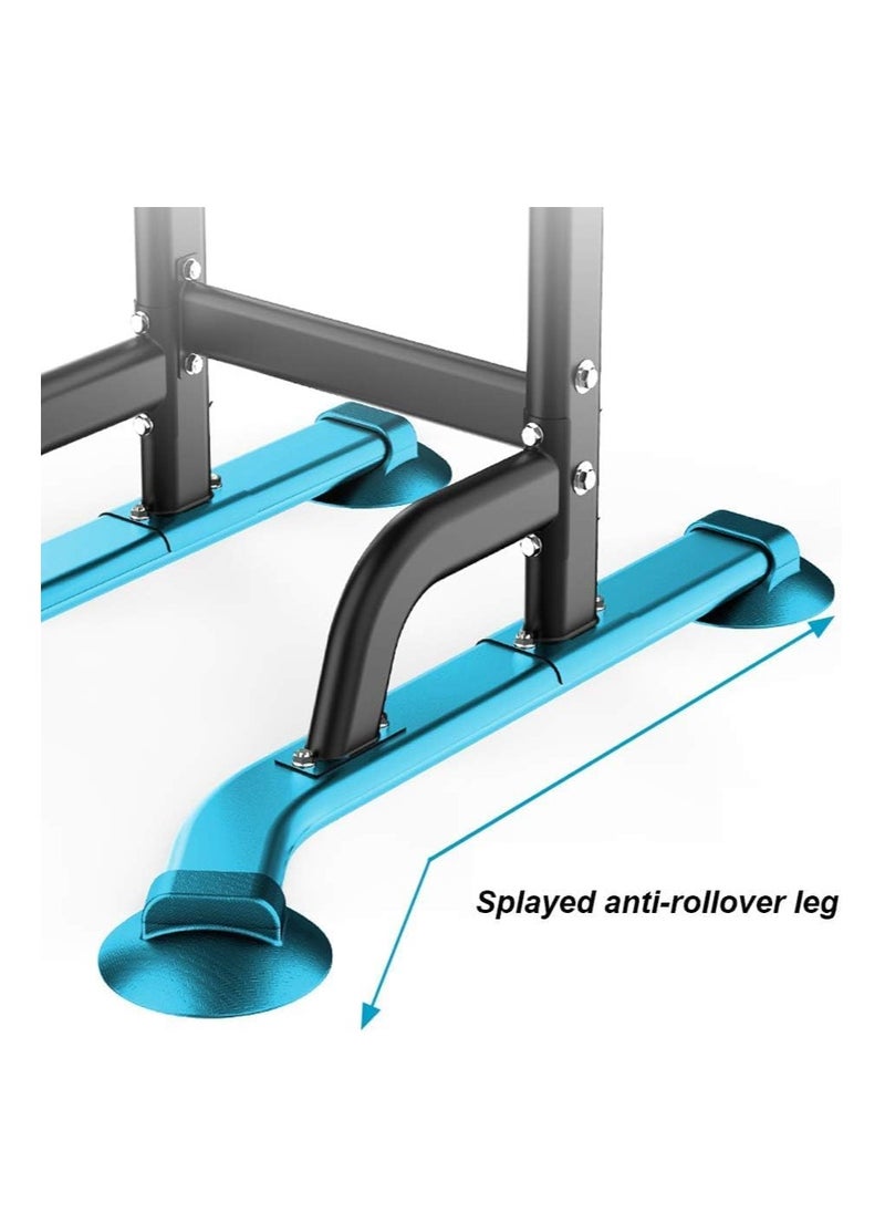KIIUMI - Power Tower Pull Up Bar and Dip Station, Adjustable Height  Dip Stand,Multifunctional Home Strength Training Fitness Exercise Equipment Simple Installation Home Fitness Equipment - Image 1
