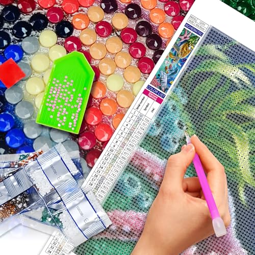 JATOK Diamond Painting Kits for Adults, 5D Marine Animals Large Diamond Art Kits for Beginners, Full Round Drill Crystal Rhinestone Crafts, DIY Gem Art Picture for Gift Home Wall Decor 11.8x35.4inch - Image 3