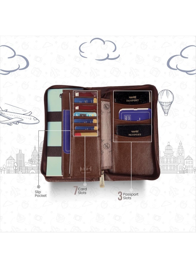  هاموندز فلاي كاتشر غطاء جواز سفر جلدي للرجال، غطاء جواز سفر للنساء، حامل جواز سفر بتقنية تحديد الهوية بموجات الراديو للرجال، ملحقات سفر للرجال، حقيبة جواز سفر للرجال، 7 فتحات لبطاقات الصراف الآلي، بروشوود، سفر - Image 4