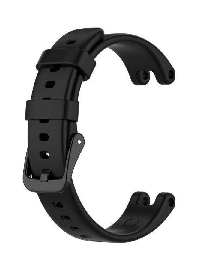 NIBEMINENT Silicone Replacement Strap Watchband with Dismantling Tools For Garmin Lily Black  - Image 1