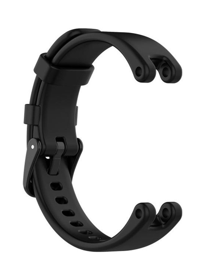 NIBEMINENT Silicone Replacement Strap Watchband with Dismantling Tools For Garmin Lily Black  - Image 4
