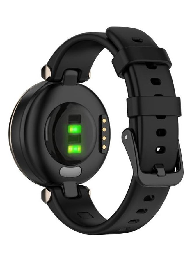 NIBEMINENT Silicone Replacement Strap Watchband with Dismantling Tools For Garmin Lily Black  - Image 3