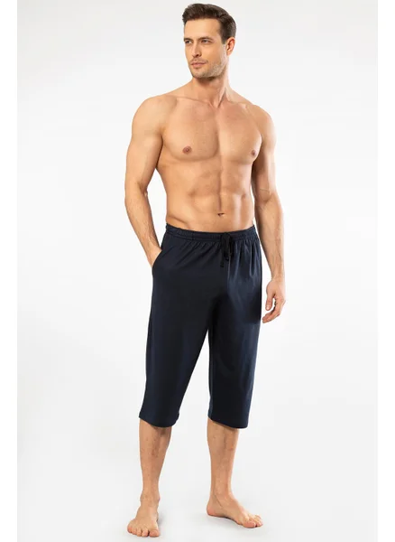 cacharel 2233 Men's Modal Capri Single Bottom -Navy Blue