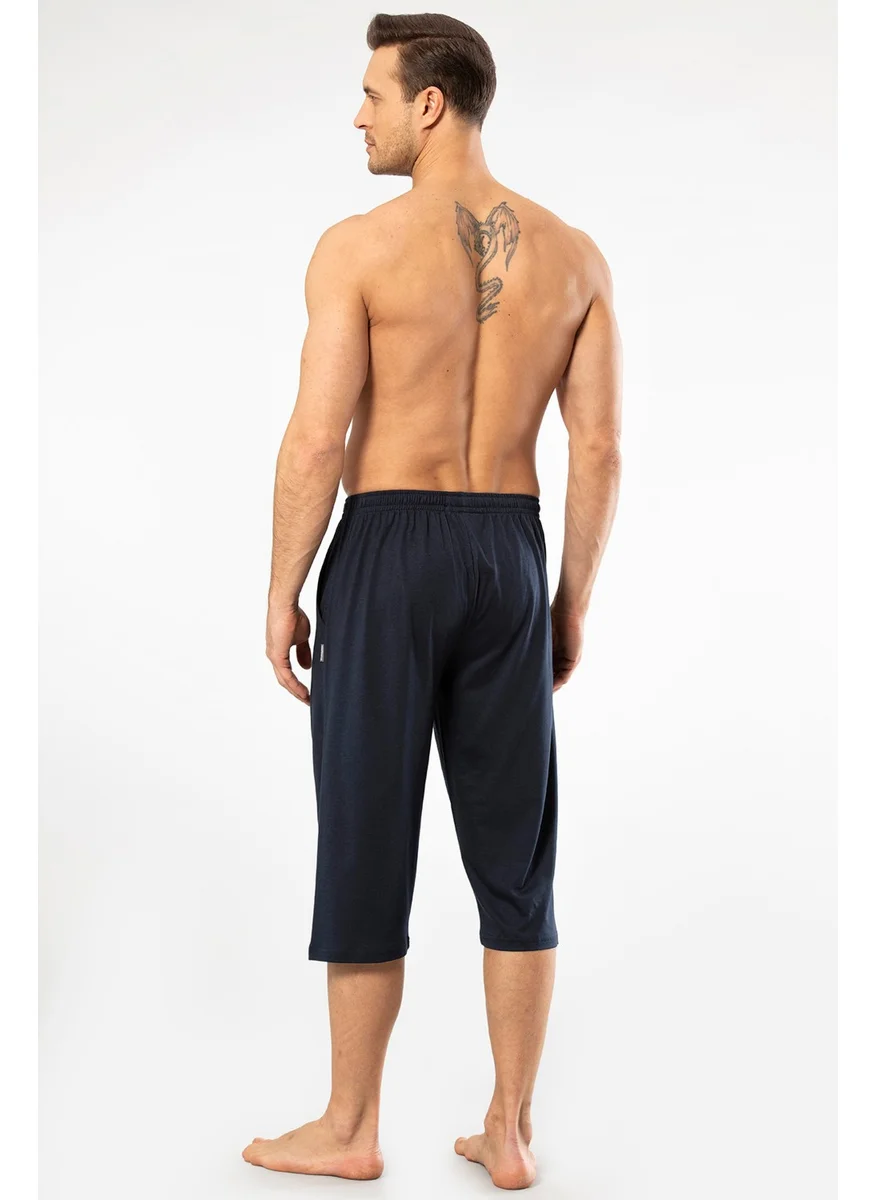 cacharel 2233 Men's Modal Capri Single Bottom -Navy Blue