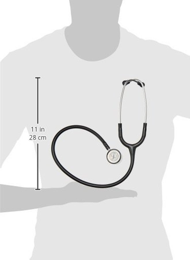 Littmann 3M Littmann Stethoscope, Classic II Pediatric, Black Tube, Stainless Steel Chestpiece, 28 inch, 2113 - Image 3