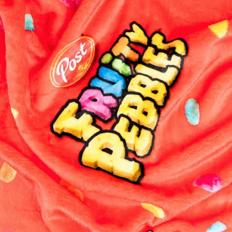 Franco Fruity Pebbles The Flintstones Throw Blanket  Super Soft Cozy Plush Bedding  46 x 60 Inches  (Officially Licensed Product) by Franco - Image 4