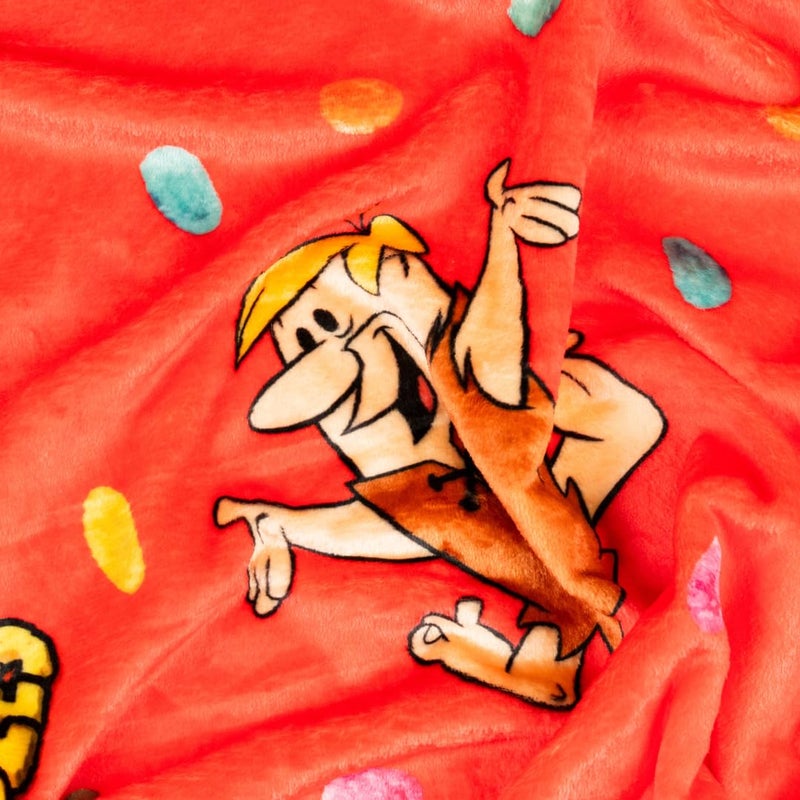 Franco Fruity Pebbles The Flintstones Throw Blanket  Super Soft Cozy Plush Bedding  46 x 60 Inches  (Officially Licensed Product) by Franco - Image 5