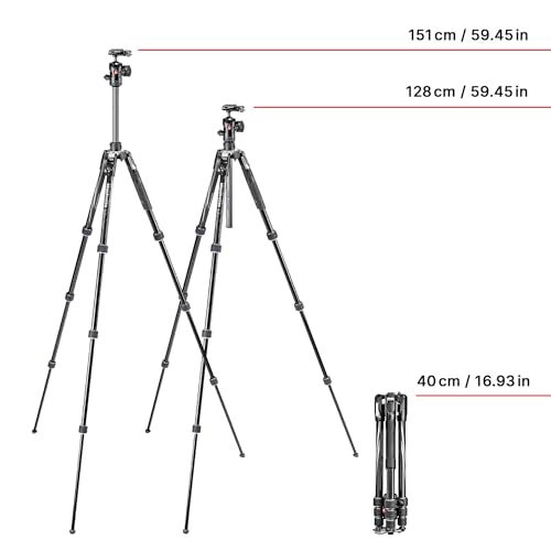 Manfrotto MKBFRTA4BK-BH Befree Advanced Aluminum Travel Tripod Twist, Ball Head - Image 2