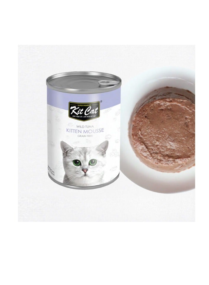 Kit Cat Wild Tuna Kitten Mousse Canned Cat Food 400g - 2 Piece - Image 2