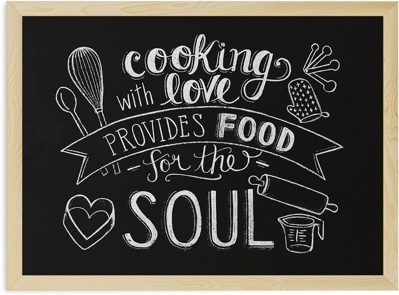 U Brands Chalkboard, 17 x 23 Inches, Birch Wood Frame (310U00-01) - Image 3