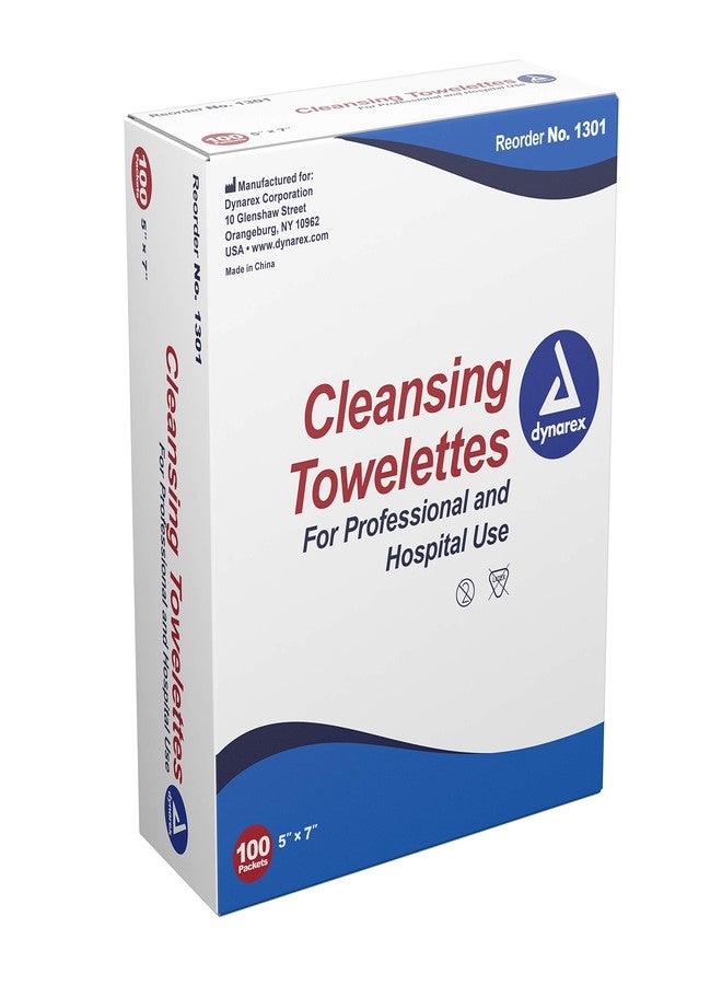 Dynarex Cleansing Towelettes 5 X 7" Individual Packet (#1301, Sold Per Box) - Image 1
