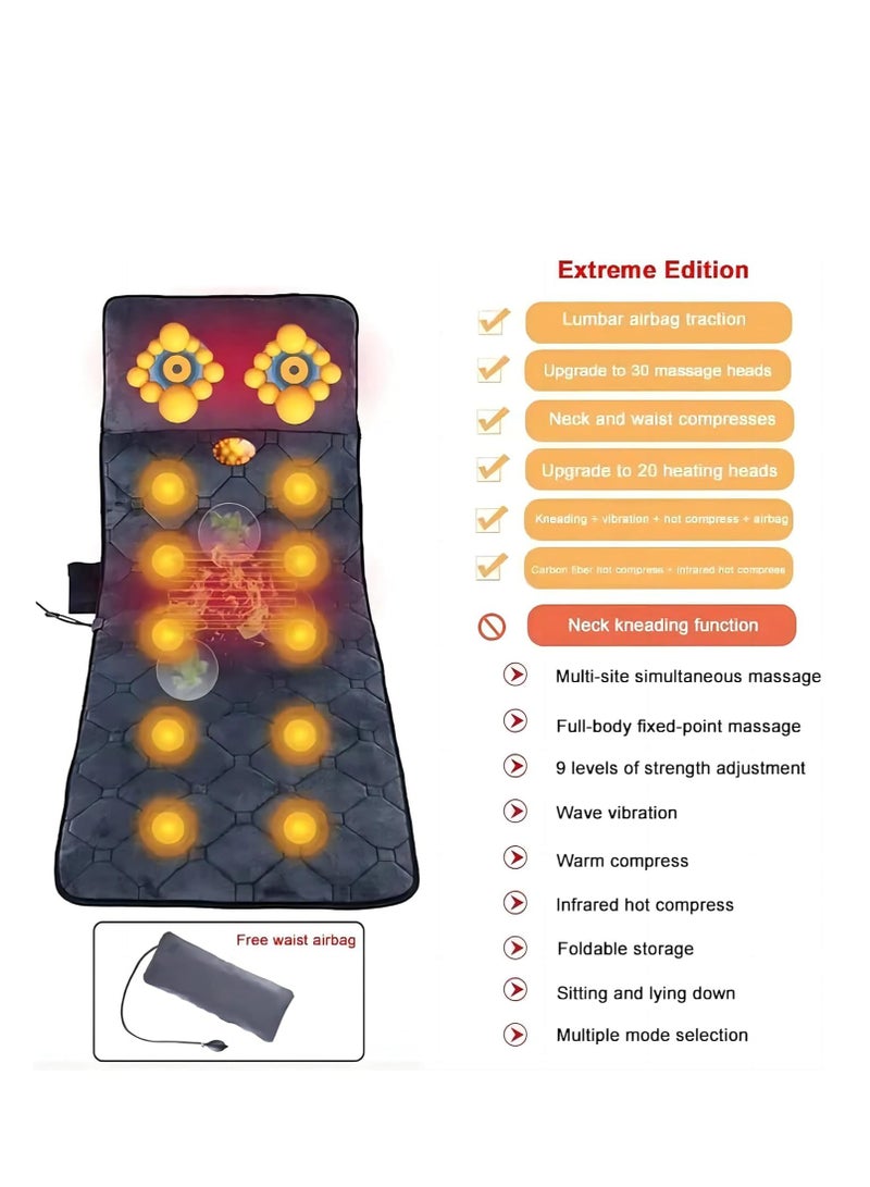 Cool Baby COOLBABY Whole Body Vibrating Massage Pad - Massage Heating Pad, 10 Vibrating Motor Massage Mattress Pad, Heating Back Massage Pad to Relieve Stress and Muscle Pain  - Image 4
