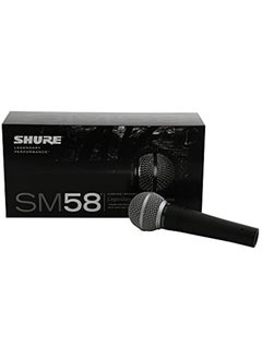 Shure sm58 dynamic vocal microphone  with cable, unidirectionalblack