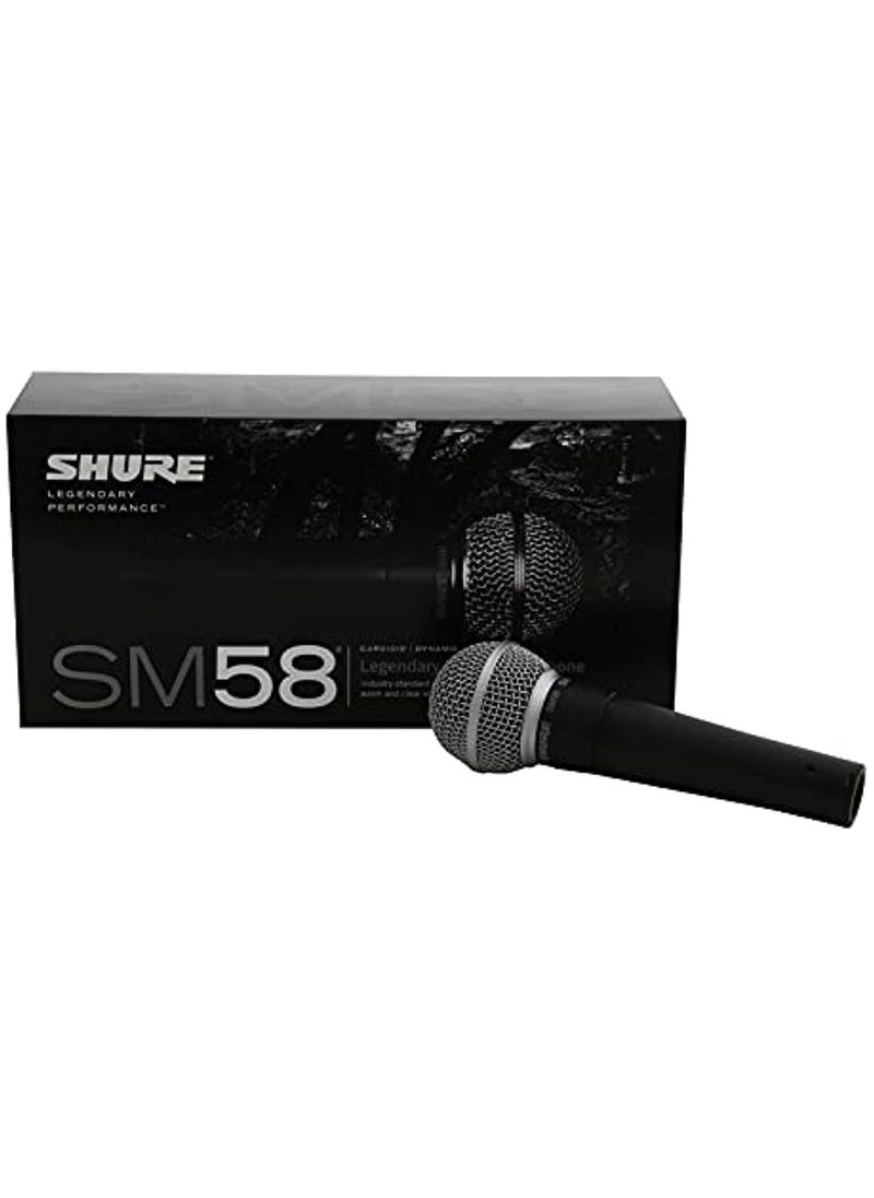 Generic - Shure sm58 dynamic vocal microphone  with cable, unidirectionalblack - Image 1
