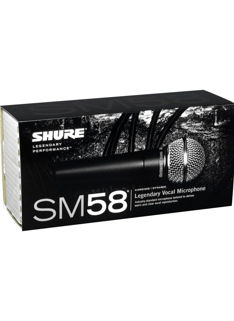 Generic - Shure sm58 dynamic vocal microphone  with cable, unidirectionalblack - Image 1