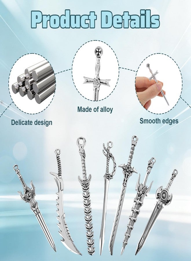ValueBargain 20PCS Sword Bookmark, Metal Mini Sword, Vintage Book Mark Page Marker Reading Accessories Gifts for Men Boys Students - Image 3