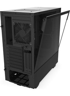 NZXT H510i - Compact ATX Mid-Tower PC Gaming Case - Type-C Port, Vertical GPU Mount , Tempered Glass Side Panel, Integrated RGB Lighting, Water Cooling Ready  - Image 3