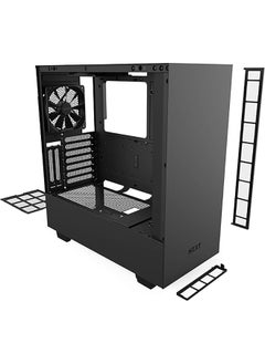 NZXT H510i - Compact ATX Mid-Tower PC Gaming Case - Type-C Port, Vertical GPU Mount , Tempered Glass Side Panel, Integrated RGB Lighting, Water Cooling Ready  - Image 5