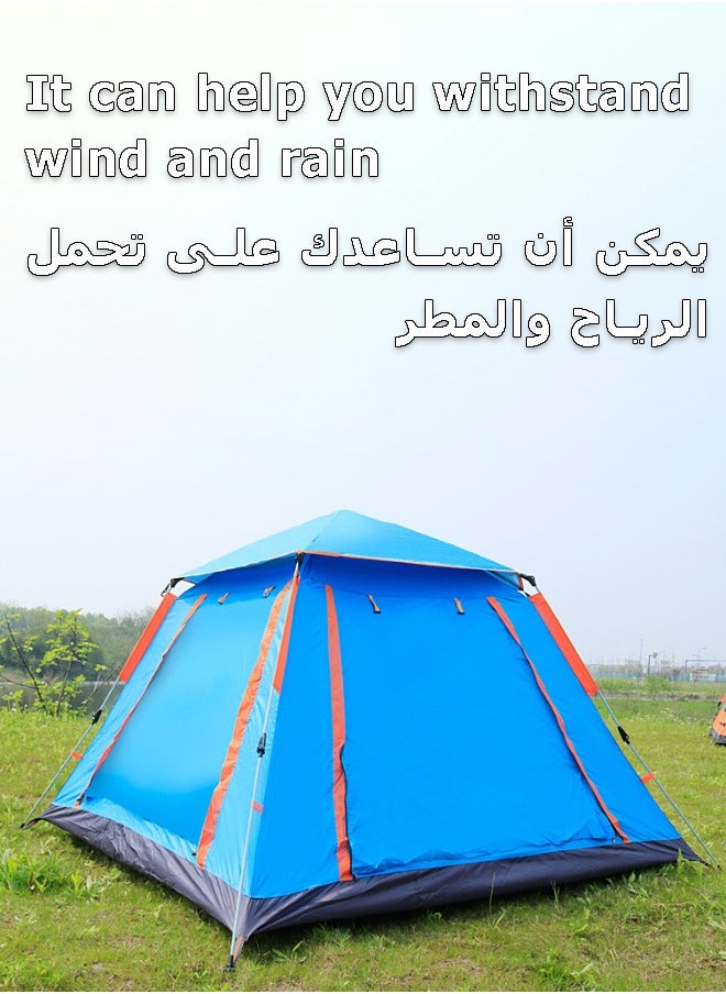 Mi VAZA Automatic Camping Tent - Easy Setup - Water Proof - UV Resistant - With Mosquito Net - 3/4 People Tent - Portable Camping Gear - Picnic Outdoors  - Image 5
