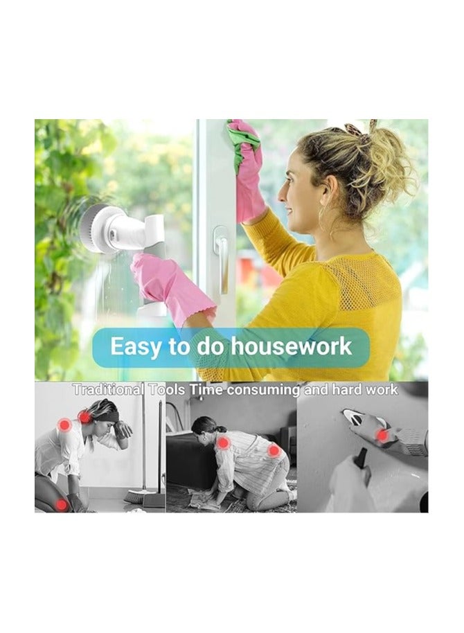 general Electric Spin Scrubber, Brush Cleaner Cordless Cleaning Brush with Replaceable Brush Heads Multi Purpose Cleaning for tub and Tile Power Scrubber Brush - Image 2