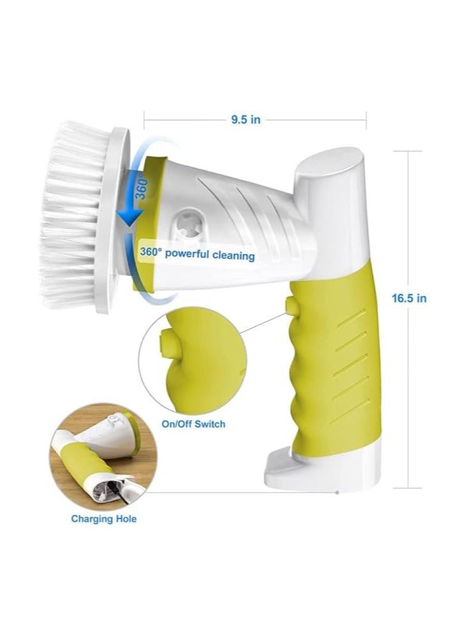 general Electric Spin Scrubber, Brush Cleaner Cordless Cleaning Brush with Replaceable Brush Heads Multi Purpose Cleaning for tub and Tile Power Scrubber Brush - Image 5
