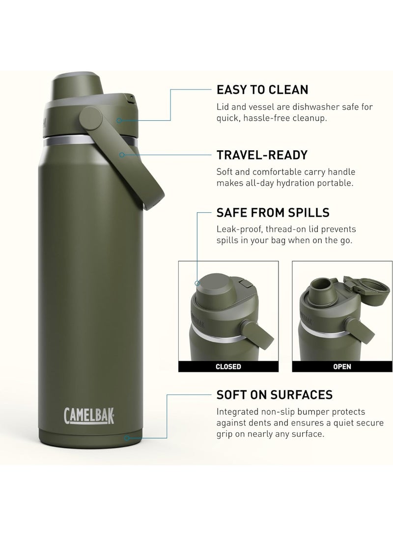 CAMELBAK CamelBak Thrive Chug VSS Water Bottle  ,Moss Colour Stainless Steel, Vacuum-Insulated, Leak-Proof Bottle for School, Office & Outdoor Use -25oz - Image 5
