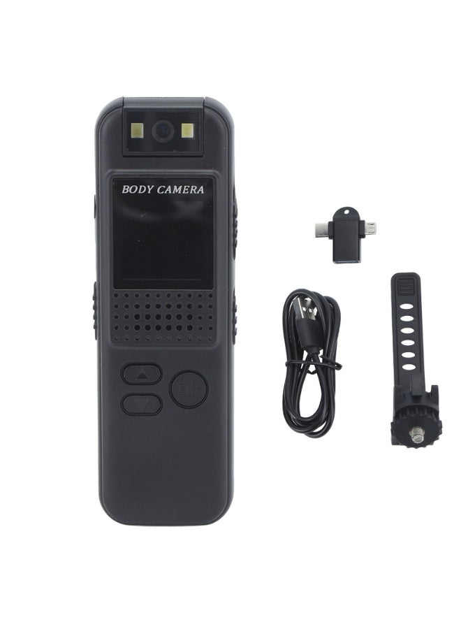 Generic Mini Back Clip Camera, 1080P Handheld Pocket Video Recorder with HD Screen, 180 Degree Rotatable Lens, Type C Small Wearable Camera for Outdoor Sports Law Enforcement - Image 1