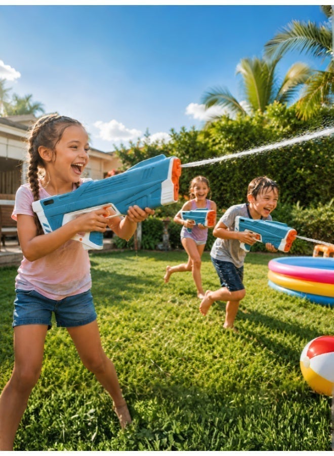 Rechargeable electric water gun for kids, featuring automatic water suction and a suitable spraying range for fun water games and water battles. - Image 1