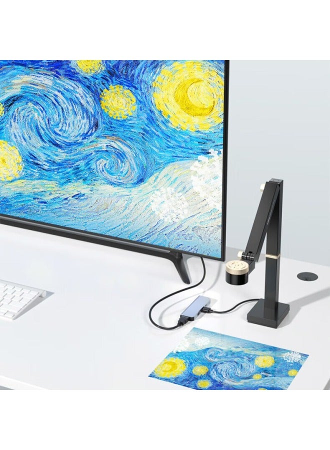 Czur Document Camera, 12 Million Pixels, A3 Scanner, 4K Hd Video Stand, Remote Teaching, Multimedia Network Fancy S+ Writing Stand, Three-Year Warranty - Image 5