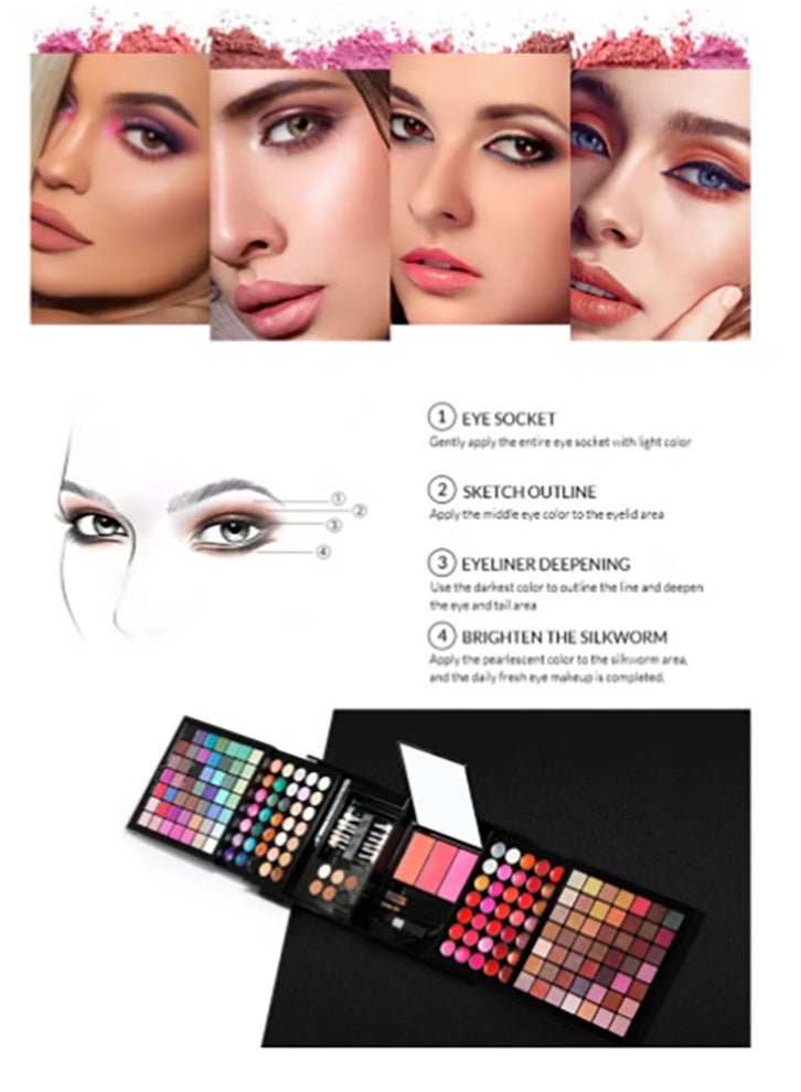 Bukela 177 Color Eyeshadow Palette Blush Lip Gloss Concealer Kit Beauty Makeup Set,All-in-One Makeup Kit with Mirror - Image 4