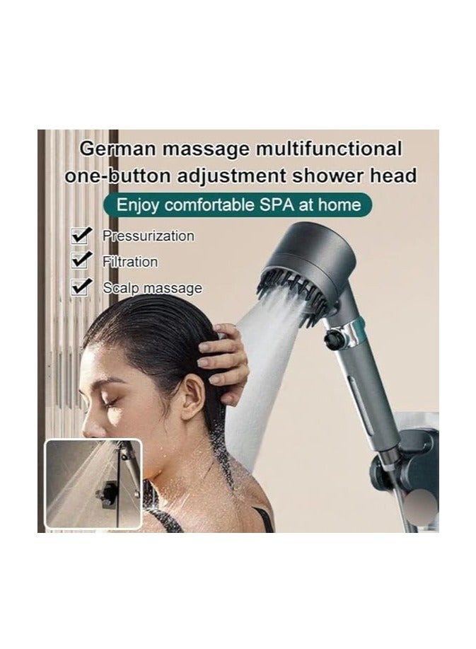 Massage and Skin Beauty Multifunctional Shower, Handheld Shower Head Set High Pressure Shower Head High Flow Hand Held Showerhead - Image 4