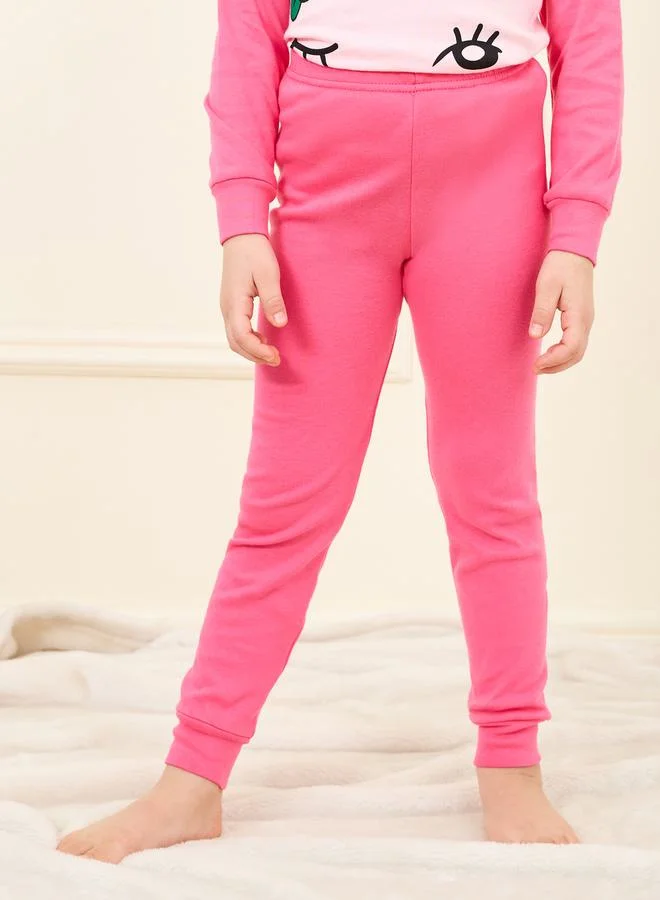 Styli Cartoon Printed T-shirt and Pyjama Set