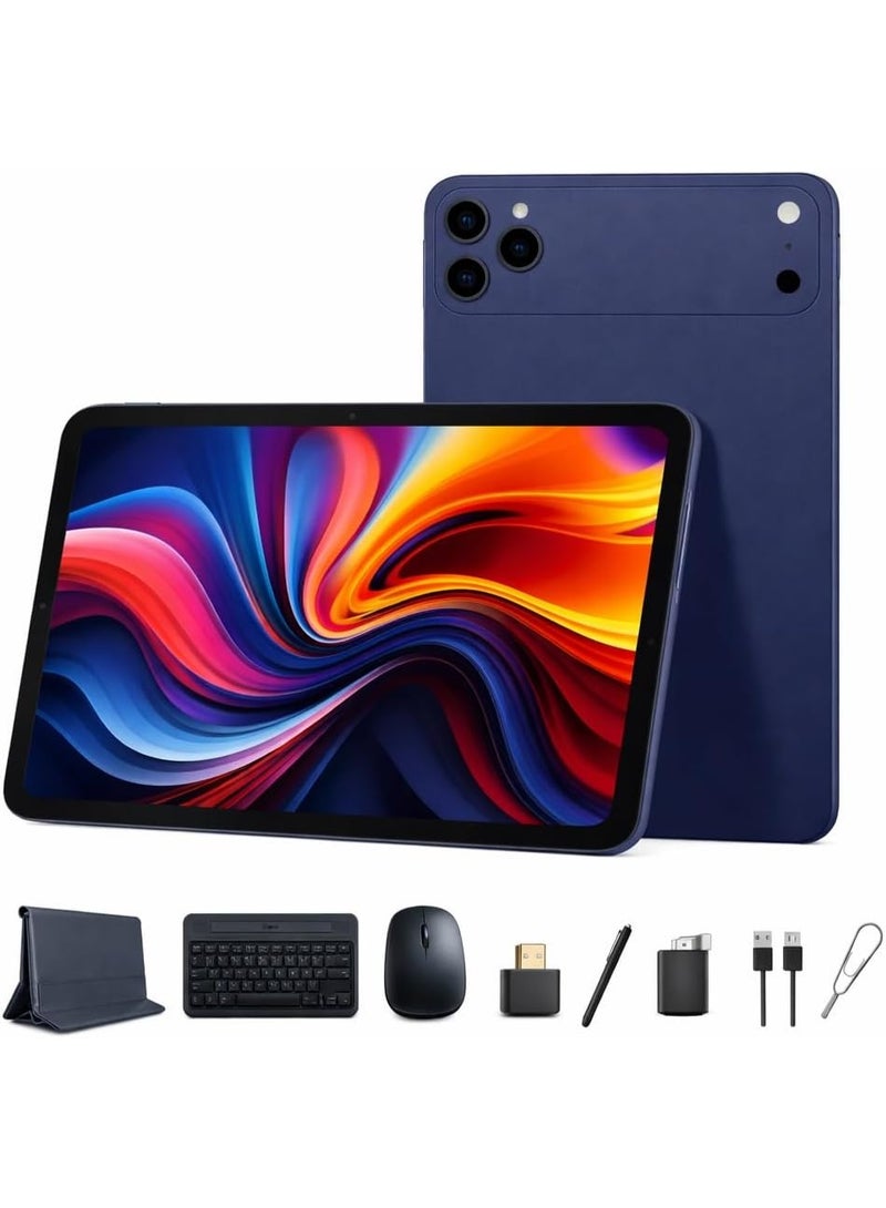 MODIO TAB Modio M47 10.1-Inch Android 15 Tablet, 12GB RAM, 512GB Storage, 10000mAh Battery, Dual SIM, 8MP Front + 20MP Rear Camera, Keyboard & Mouse Bundle – Orange - Image 1