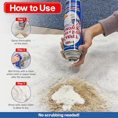 LIFTER-1 Carpet Spot Remover, Stain and Red Wine Remover and Spot Treatment for Oil, Grease, Urine, Cleaning Performance for Rugs, Upholstery, Fabrics. 18 Fl oz Pack of 1 (72 Fl Oz (Pack of 4)) - Image 3