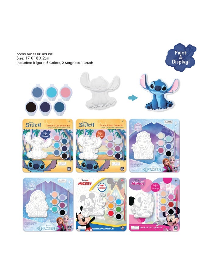 Disney Stitch Doodle & Dab Deluxe Kit | Paint & Display | Art & Craft Kit | Age 3+ - Image 1
