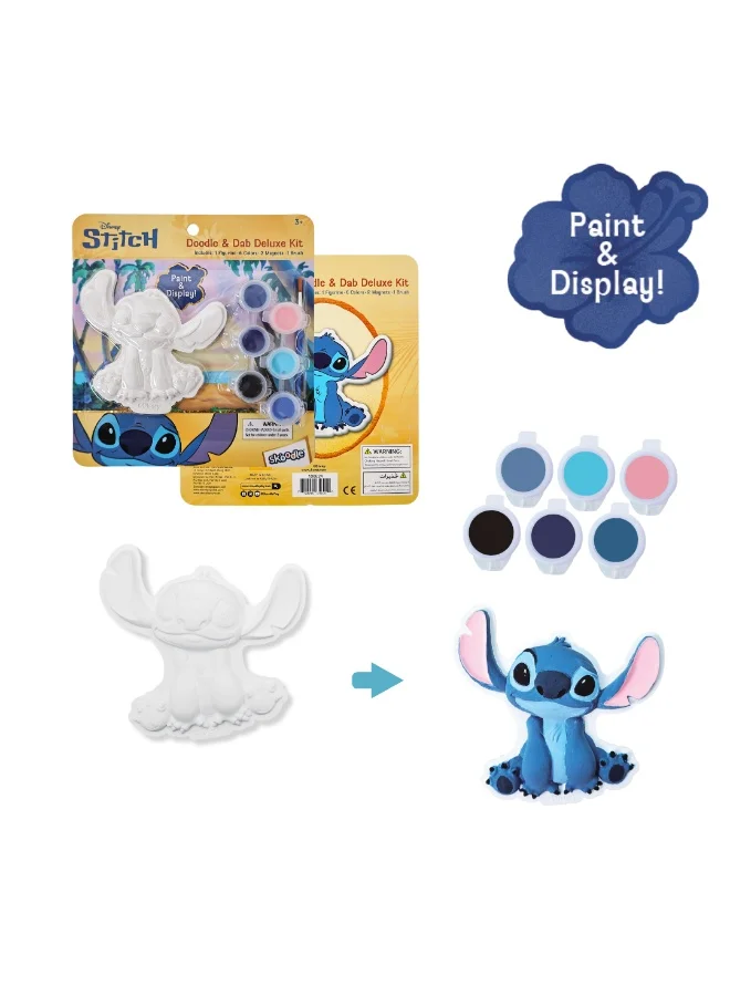 ديزني Stitch Doodle & Dab Deluxe Kit | Paint & Display | Art & Craft Kit | Age 3+