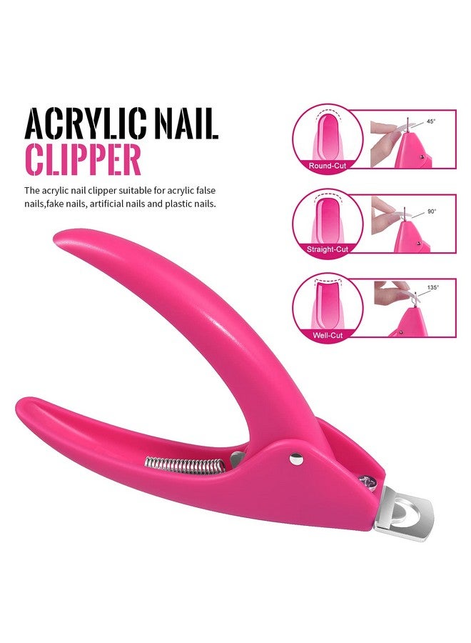 MORGLES Clear False Coffin Nail Tips Morgles Full Cover Nail Tips Set With 500Pcs Clear Press On Nails Fake Nail Tips With Nail Glue Clipper Files Cuticle Pusher And Fork For Gel Nail Art Diy - Image 4