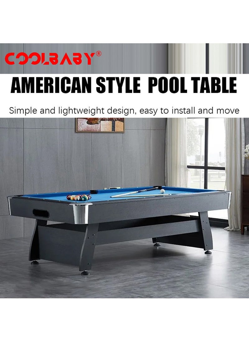 Generic 7ft Auto Ball Return Billiard Pool Table for Club Family Indoor Gym Games Billiards Table - All Accessories Included, Scratch Resistant Luster Long Finish  - Image 5