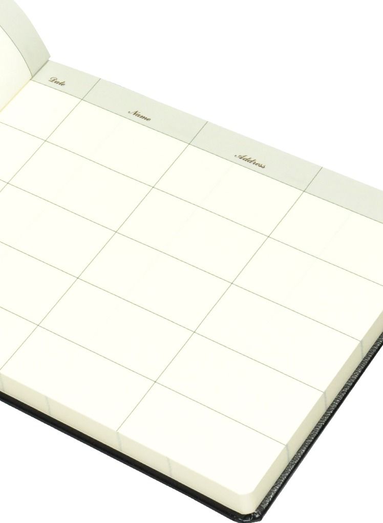 FIS Executive Visitor Book, Bonded Leather Cover, Ivory Paper, 100 gsm, Round Corners English, 120 Sheets, Box Size: 200 x 250 mm - FSCLEXVI11 - Image 3