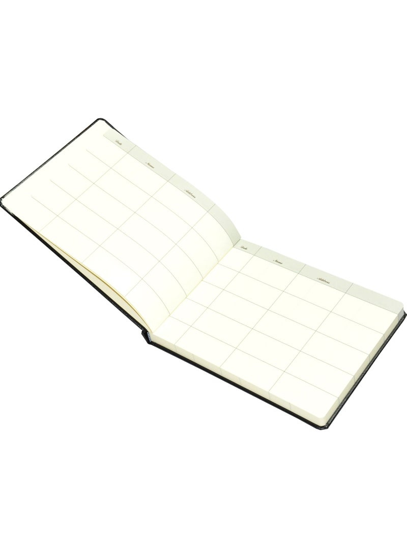 FIS Executive Visitor Book, Bonded Leather Cover, Ivory Paper, 100 gsm, Round Corners English, 120 Sheets, Box Size: 200 x 250 mm - FSCLEXVI11 - Image 4