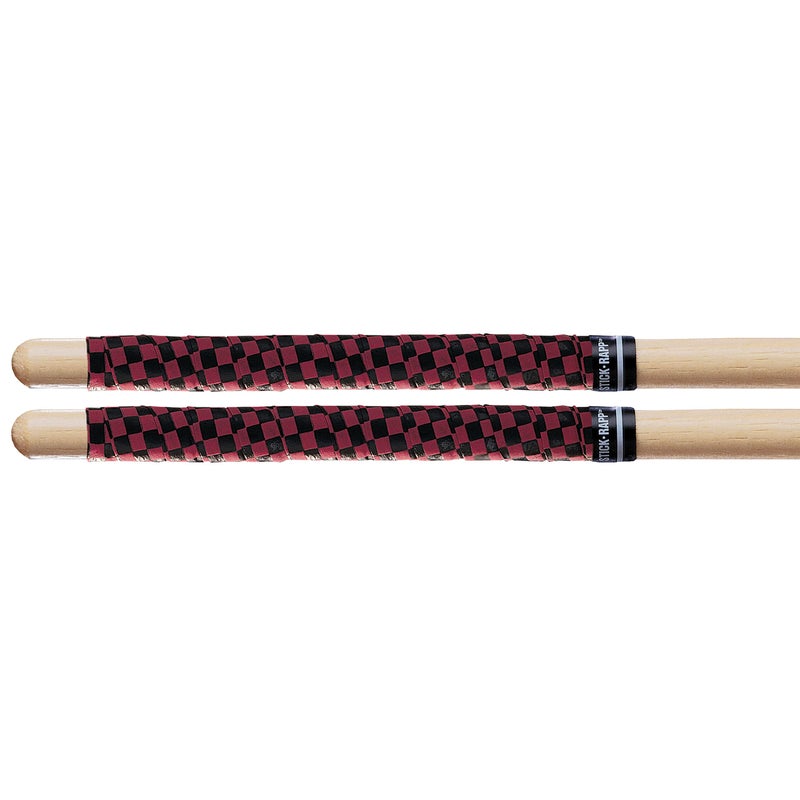 Promark SRCR Stick Rapp Drumstick Wrap, Checkerboard Red/Black - Image 1