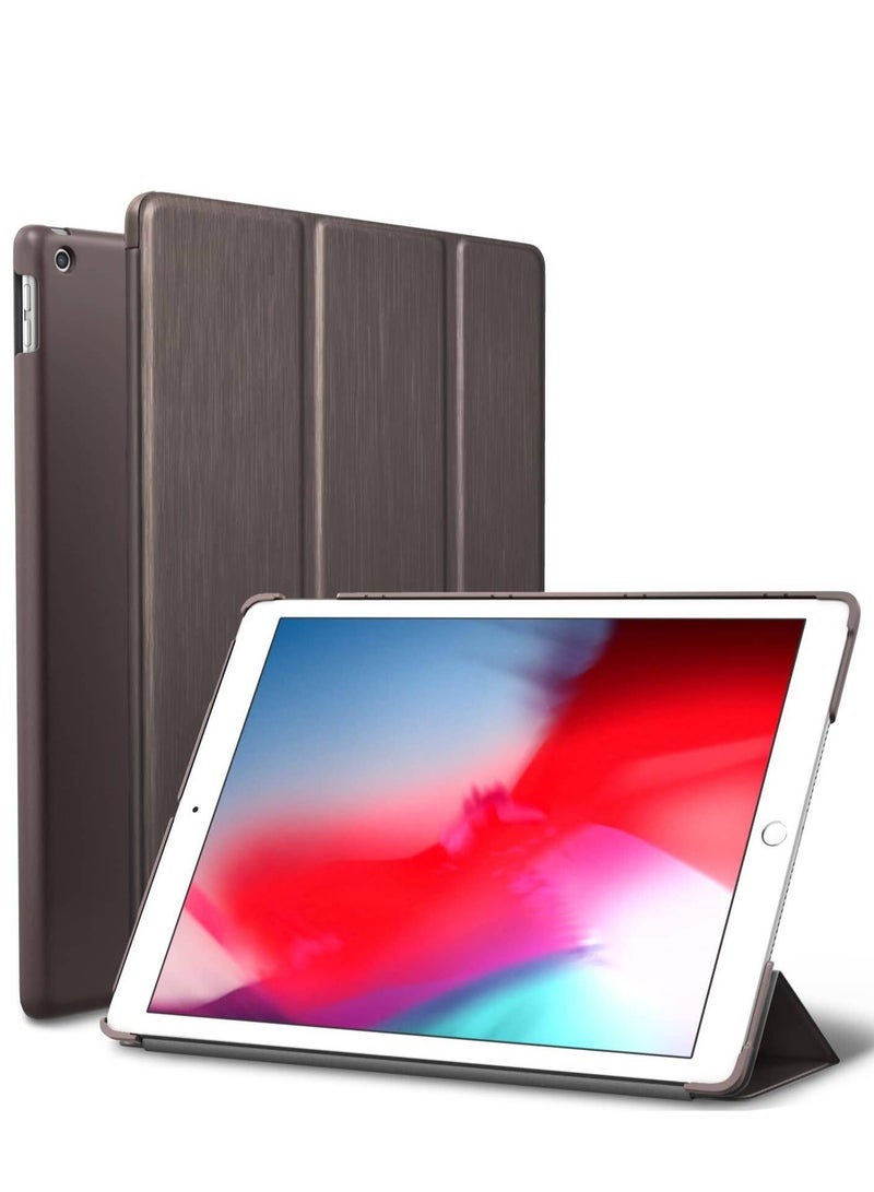 "Slim Fit Smart Folio Case for iPad Mini 5 – Lightweight Navy Blue Rubber Coated Hard Cover with Wake/Sleep Function" - Image 1