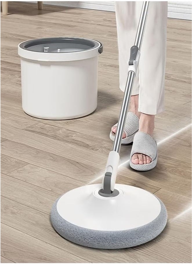 360 Degree Rotating Mop and Bucket Flat Self-Separating Laminating Mop Set with 4 Microfiber Pads and Extendable Handle Perfect for Cleaning All Kinds of Floors
